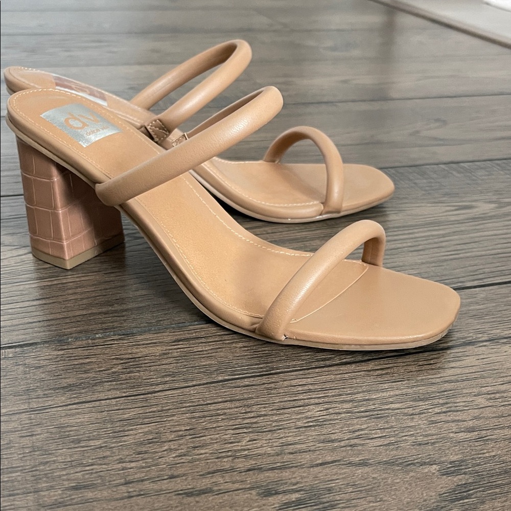 Dolce Vita Nude Block Heel Sandals